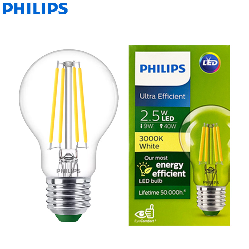 Philips Bulb Led Classic - PHILIPS Ultra Effiziente LED-Glühfadenlampe Klar A60