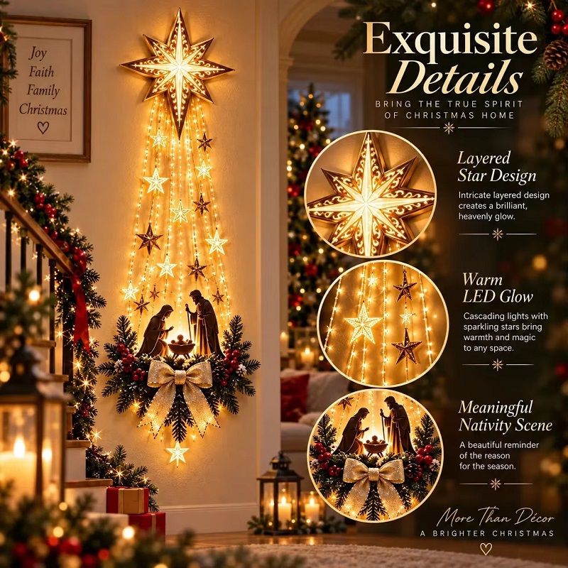 Lighting Decoration Ideas - Weihnachten Bethlehem/* Star of Faith Beleuchtete