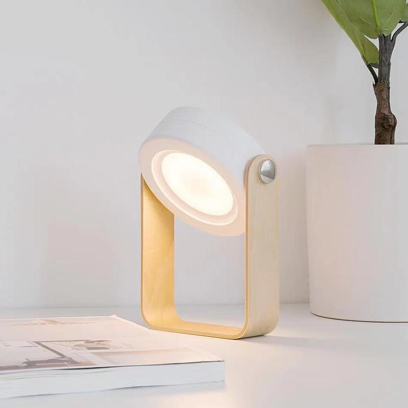 Decor Lighting Lamps - ShinyYing Faltbare Nachtlampe, USB-Aufladbare Lampe, 3-Farben-Dimmung,