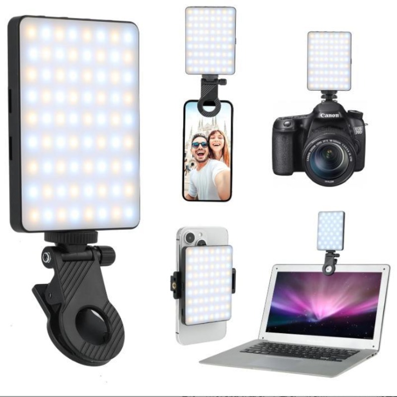 Lighting Visual - 1 Stück Wiederaufladbares LED-Selfie-Licht, 3 Modi
