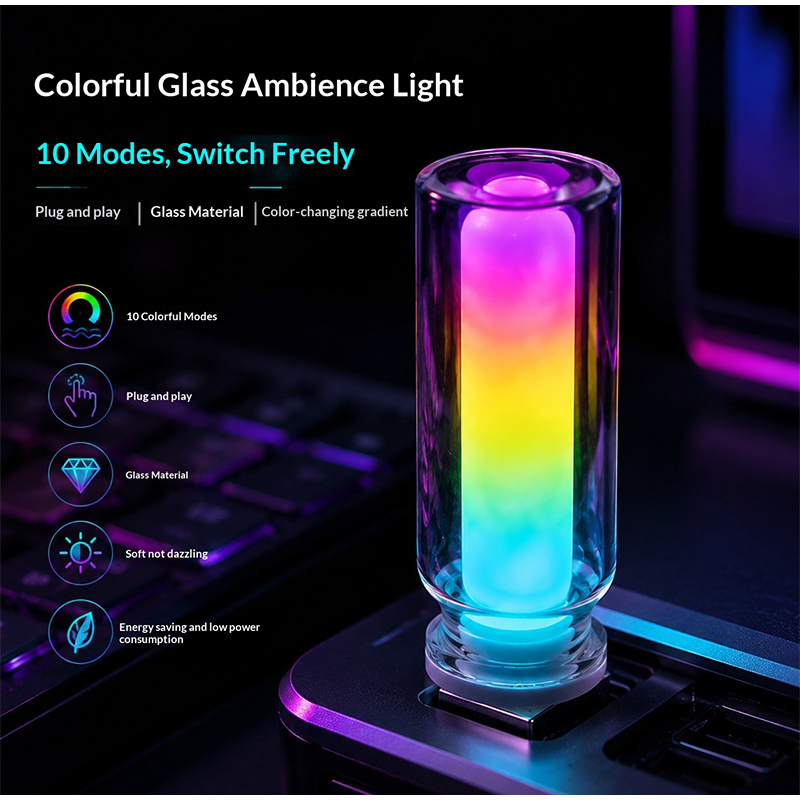 USB-Glasflasche RGB-Ambienteli – Lighting Mcqueen Bedroom Decor Bewertung und Preis